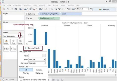 How to add Data Labels in Tableau Reports