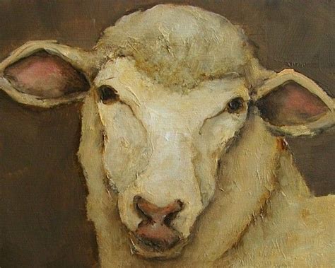 Sheep Farm FOLK ART Giclee Print From My Original Oil Painting - Etsy ...