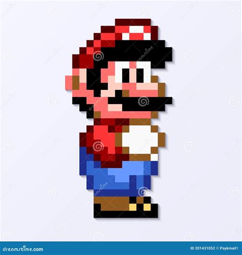 TASHKENT, UZBEKISTAN - NOVEMBER 9, 2020: Super Mario World Pixelated Retro Video Game. Mario ...