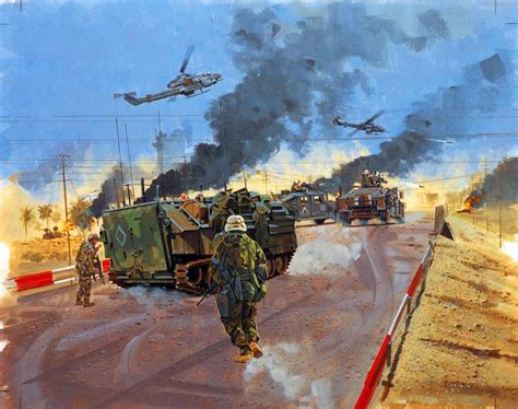 335 best First Gulf War Art images on Pinterest | Marines, Military art ...