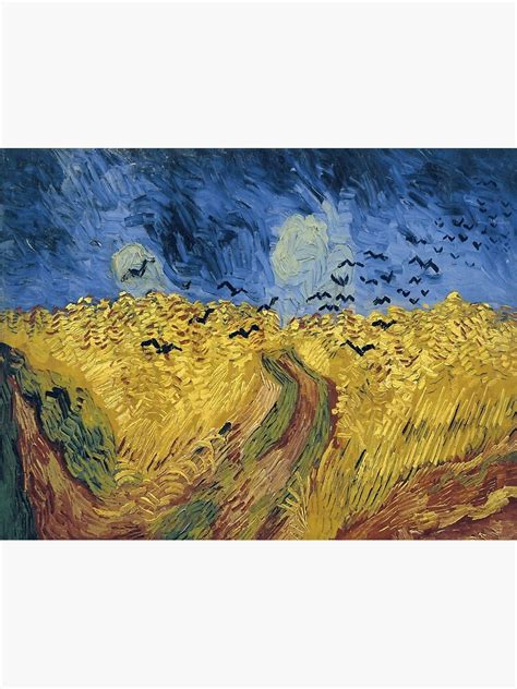 "Vincent van Gogh's Wheatfield with Crows" Poster by mosfunky | Redbubble