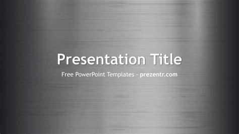 Free Metal Texture PowerPoint Template - Prezentr