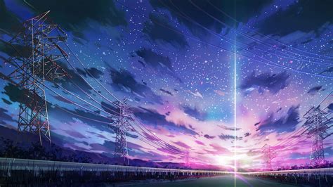 🔥 Download Sunrise Anime Road Sky Clouds Wallpaper 4k HD Pc by ...