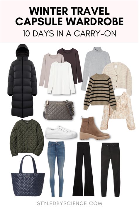 Winter Travel Capsule Wardrobe: How to Pack 10 Days in a Carry-On ...