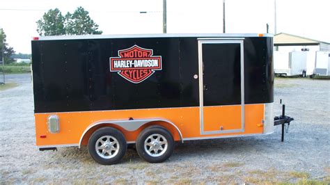 7x16 Bull Nose Harley Davidson Trailer(limited time) Trailer ID: 3070 - Xtra Tuff Trailers