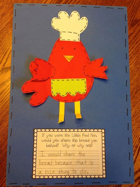 First Grade Sugar: Little Red Hen Craftivity and Writing | Little red hen activities, Little red ...