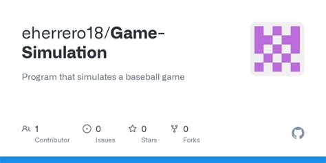 GitHub - eherrero18/Game-Simulation: Program that simulates a baseball game