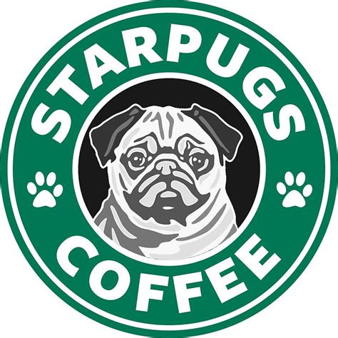 Star Pugs Coffee - Starbucks Sticker by starwordscoffee | Pugs, Cute ...