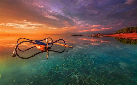 Sunset in Bali, Indonesia