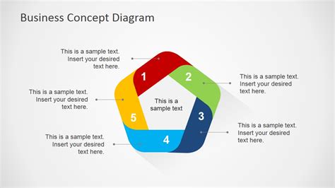 Flat Business Concept Diagram for PowerPoint - SlideModel