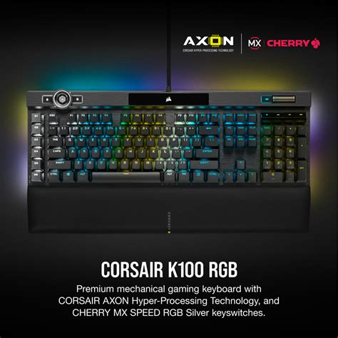 Corsair K100 RGB Mechanical Gaming Keyboard — CHERRY® MX Speed [CH ...