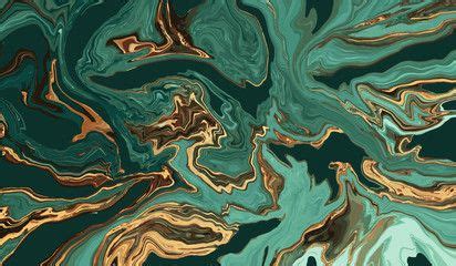 Gold and Emerald Marble Background Vector