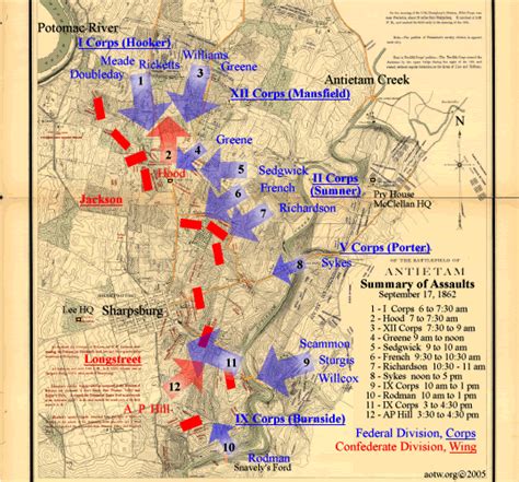 Map of the battle of Antietam : r/MapPorn