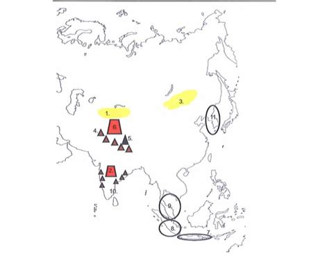 Monsoon Asia - physical - landforms Quiz