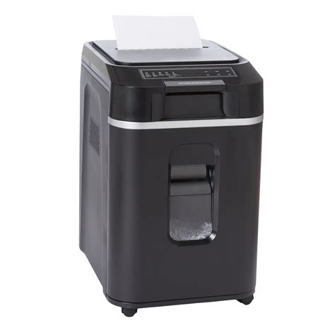 AmazonCommercial Auto Feed Micro-Cut Paper Shredder with Pullout Basket, 200 Sheet - NEW, Black ...