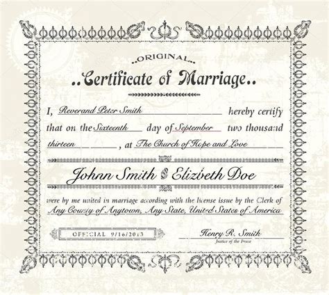 Marriage Certificate Sample - Dalep.midnightpig.co for Mexican Marriage Certificate Translation ...