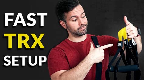 3 SIMPLE Steps To Setup Your TRX Straps - YouTube