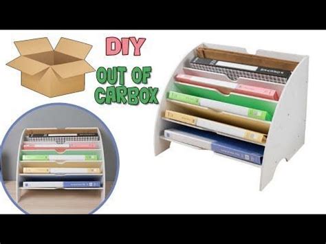 Cardboard Organizer, Cardboard Storage, Diy Storage Boxes, Cardboard ...