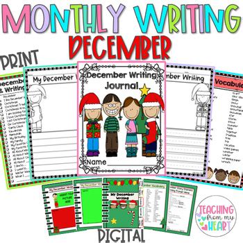 BUNDLE: December Journal, Christmas Paragraph Writing, It's Christmas David!