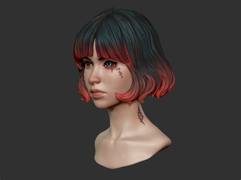 ArtStation - Female Anime Head-3-Akane 3D model | Resources