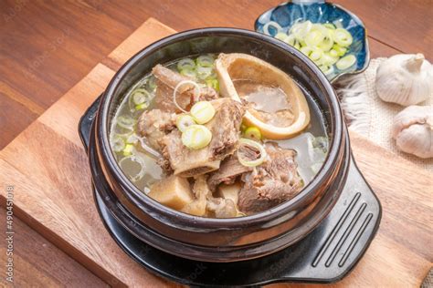 Beef bone soup or Seolleongtang The Most COMFORTING Korean food Served ...