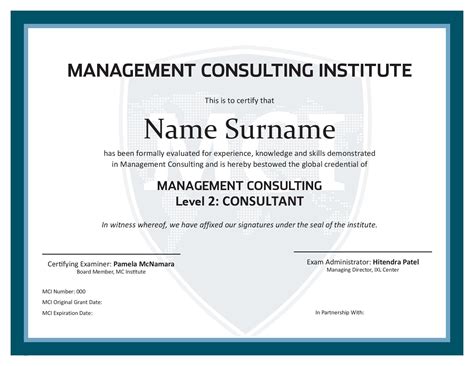 Management Consulting Certificate - Level 2 - Global Innovation ...