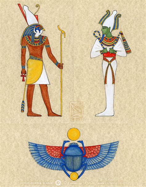 ArtStation - HORUS, OSIRIS & SCARAB