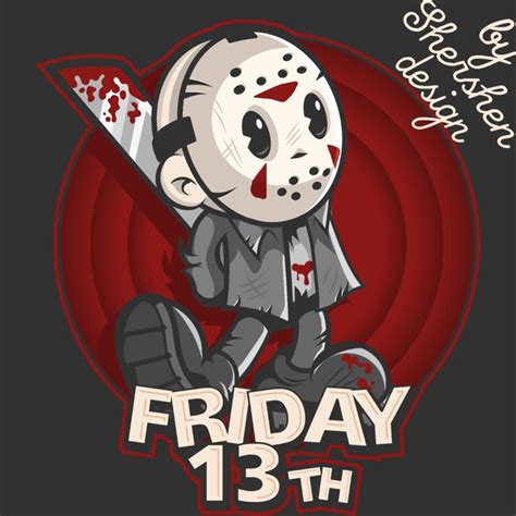 Friday 13th | Horror cartoon, Horror artwork, Cartoon artwork