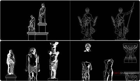 11.Sculpture AutoCAD blocks free download