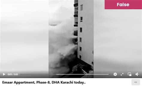 Video does not show giant waves destroying Emaar apartments in Karachi - Soch Fact Check