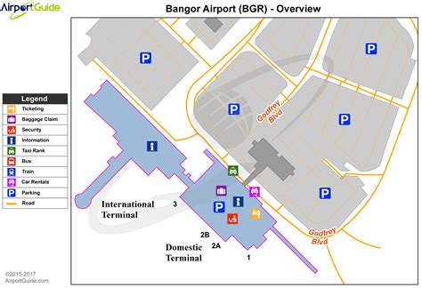 Bangor - Bangor International (BGR) Airport Terminal Maps ...