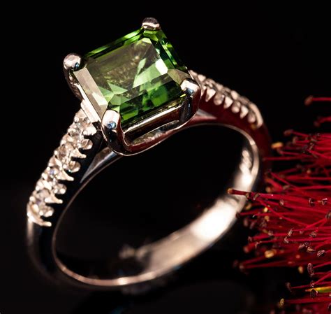 Green Tourmaline Diamond Ring - Albert Kaz Jewelry