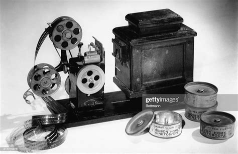 Edison kinetoscope patented in 1887. The inventor foresaw no other... News Photo - Getty Images