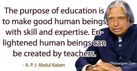 Abdul Kalam Quotes For Education