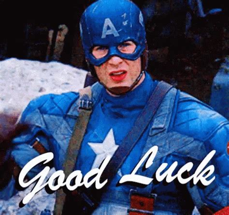 Good Luck Captain America GIF - GoodLuck CaptainAmerica Salute - Discover & Share GIFs