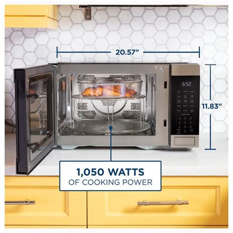 GE 1-cu ft 1050-Watt Countertop Convection Microwave (Stainless Steel ...