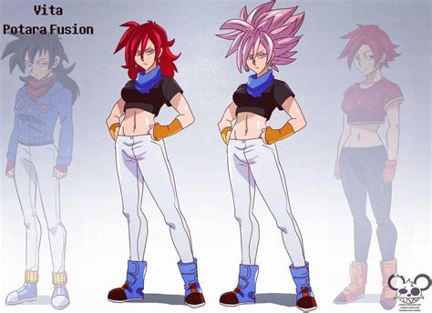 [Dbxv2] Vita-Potara fusion by Limbonix | Anime dragon ball super, Anime dragon ball, Dragon ball art