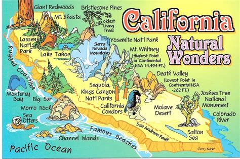 California Rivers Map Labels