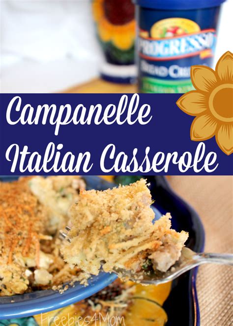 🍅Campanelle Italian Casserole Recipe - Freebies 4 Mom