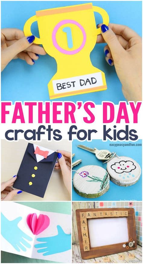 Fathers Day Crafts - Cards, Art and Craft Ideas for Kids to Make | Fathers day crafts, Easy ...