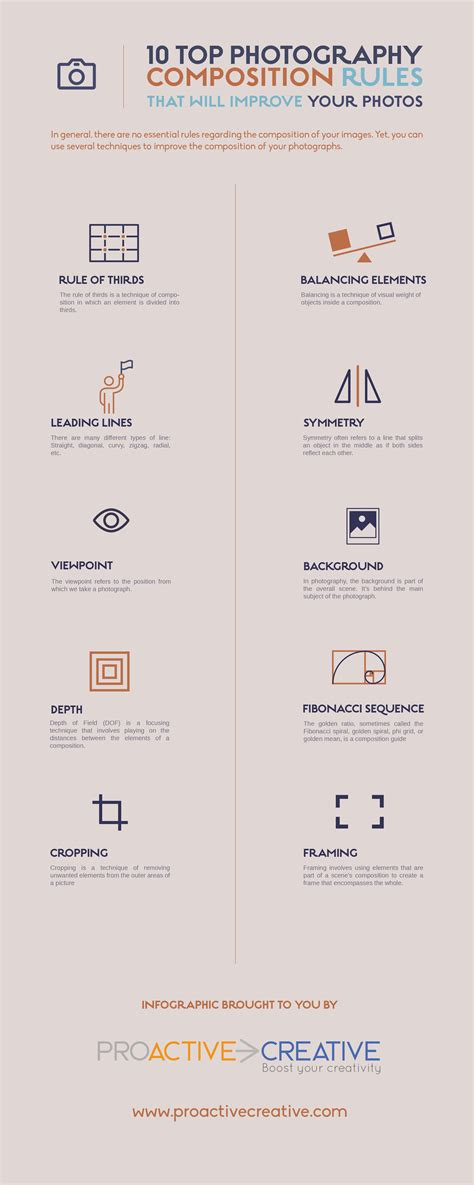 10 Top Photography Composition Rules That Will Improve Your Photos – Infographic - Proa ...