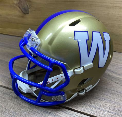 Winnipeg Blue Bombers CFL Riddell Speed Mini Football Helmet - 417 Helmets