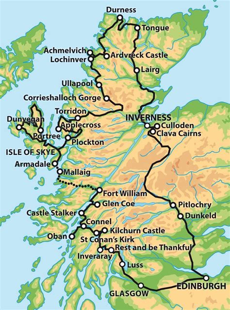 #ofprivate #scotland #complete #private #tour #day #the #map #of7 Day Tour - The Complete Tour ...