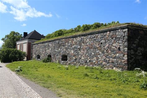 Sveaborg Castle Wall on the One of the Suomenlinna Islands in Helsinki, Finland Editorial Image ...