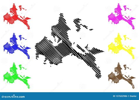 Calabarzon Region Map Vector Stock Vector - Illustration of flat, design: 137652986