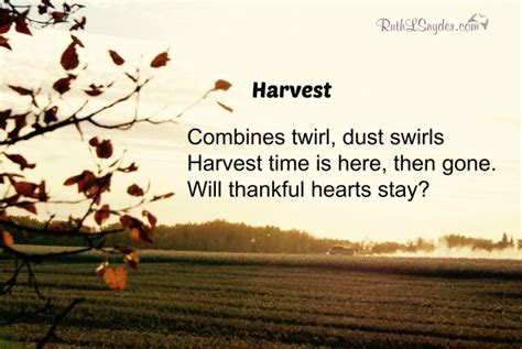 Harvest Haiku ~ RLS Creativity