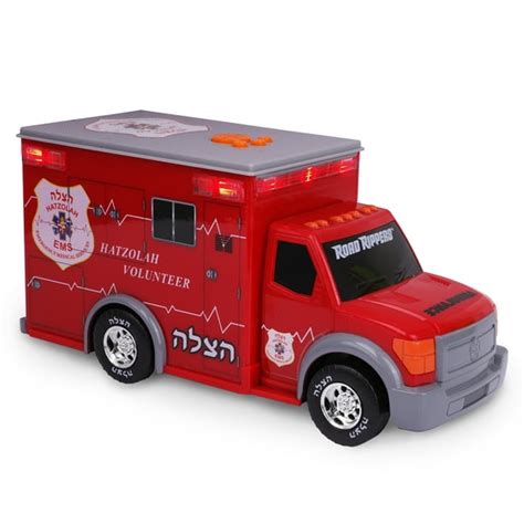 Playkidz Hatzolah Volunteer EMS Ambulance, Emergency Motorized Toy ...