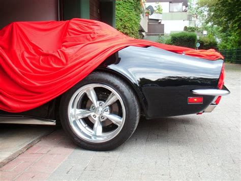 Autoabdeckung - Vollgarage - Car-Cover Samt Red für Chevrolet Corvette C3