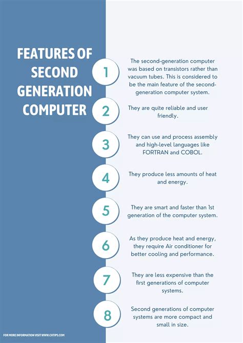 Top 10 Characteristics And Features Of Second Generation Computer System In Points