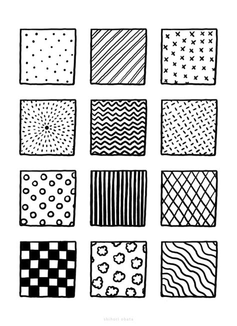 100+ Fun, Easy Patterns to Draw | Easy patterns to draw, Simple doodles, Doodle patterns